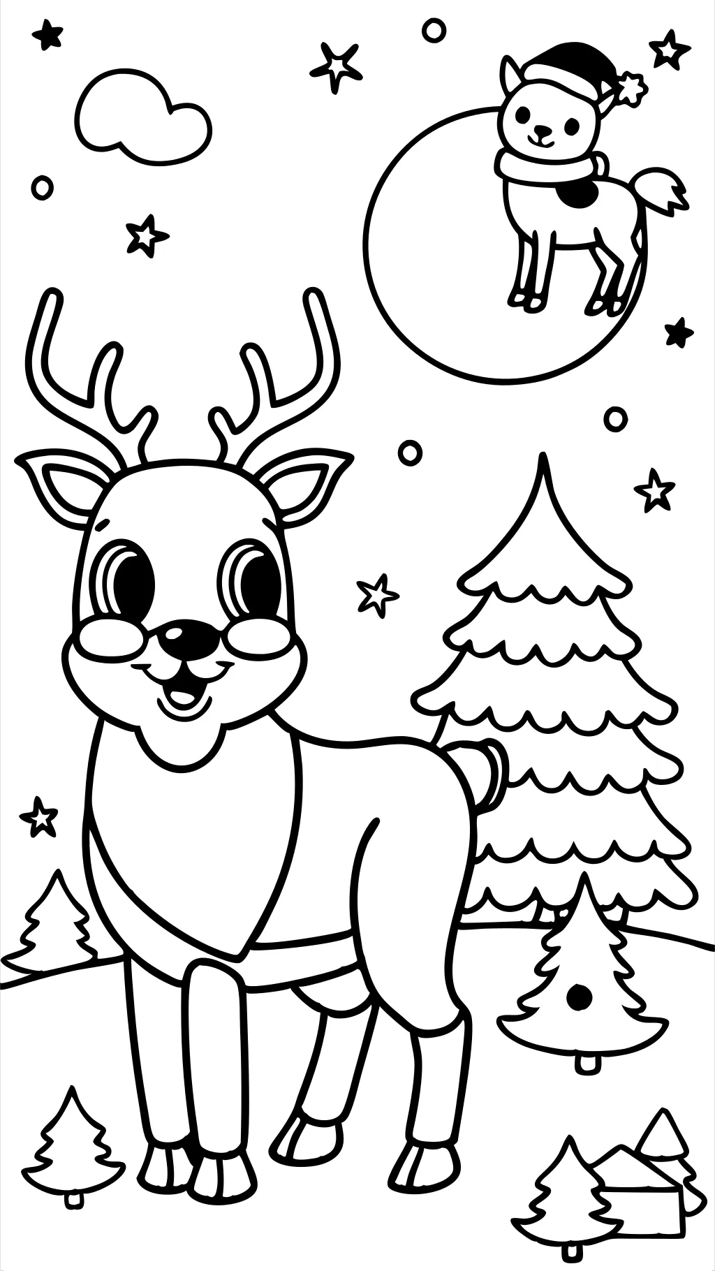 rudolph the red nosed reindeer coloring pages